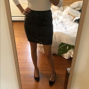 Sequin Mini Skirt